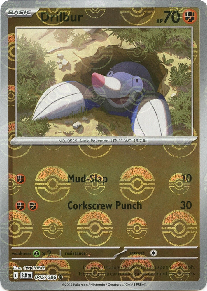 Drilbur (Poke Ball Pattern)