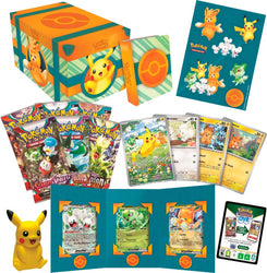 Pokemon TCG Paldea Adventure Chest Contents with Outer Packaging