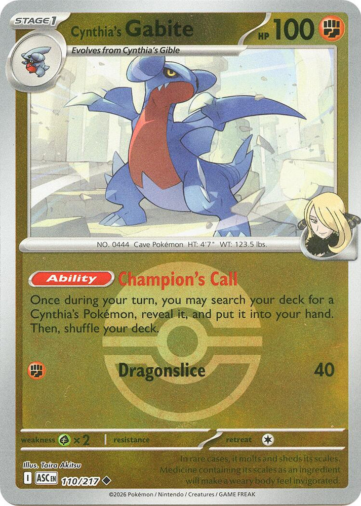 Cynthia's Gabite (Poke Ball)