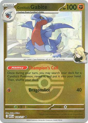 Cynthia's Gabite (Poke Ball)