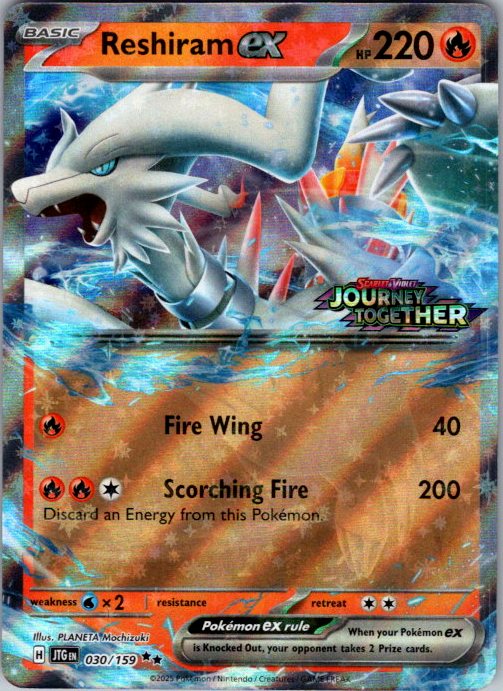 Reshiram ex (Journey Together Stamped)