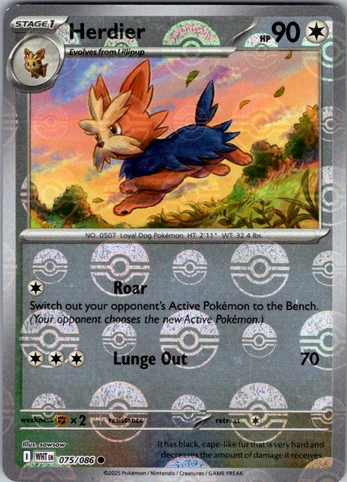 Herdier (Poke Ball Pattern)