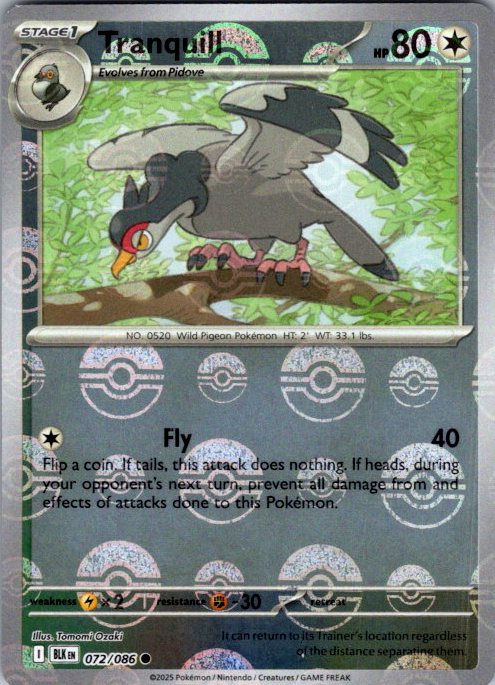 Tranquill (Poke Ball Pattern)