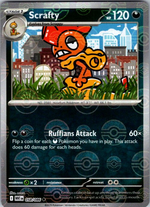 Scrafty (Poke Ball Pattern)