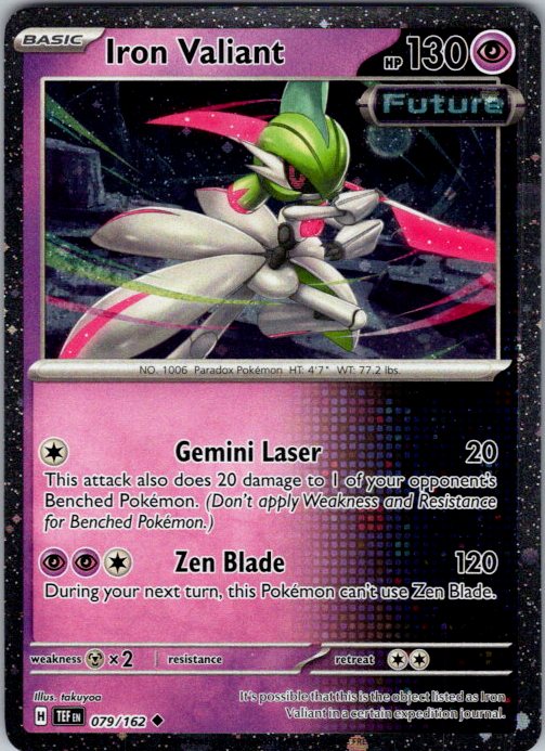 Iron Valiant - 079/162 (Cosmos Holo)