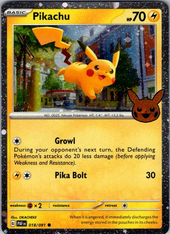 Pikachu - 018/091 (Cosmos Holo)