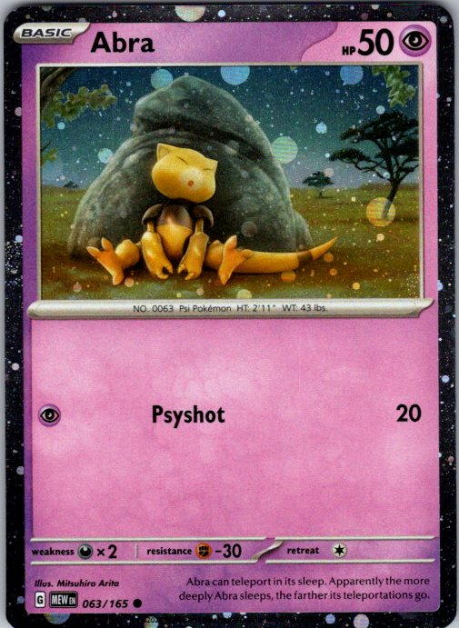 Abra - 063/165 (Cosmos Holo)