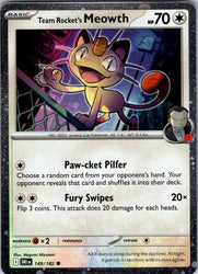 Team Rocket's Meowth (Cosmos Holo)