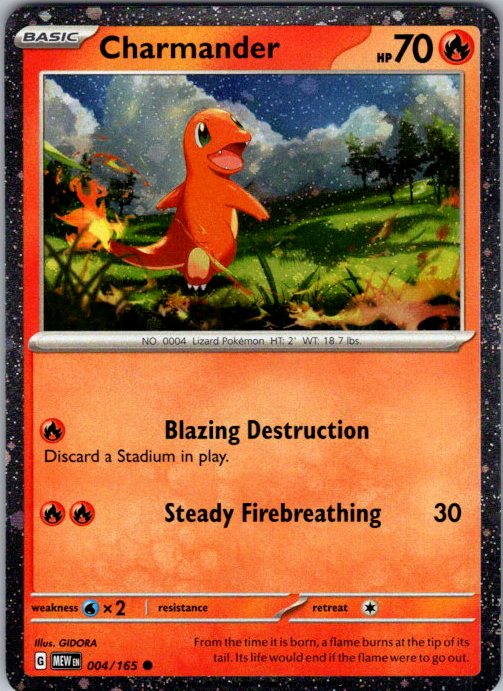Charmander - 004/165 (Cosmos Holo)