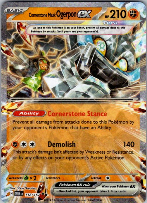 Cornerstone Mask Ogerpon ex - 112/167