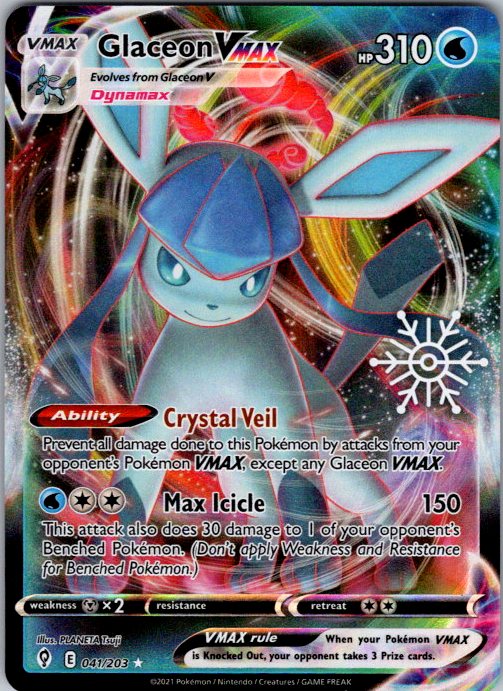 Glaceon VMAX - 041/203 (Holiday Calendar)