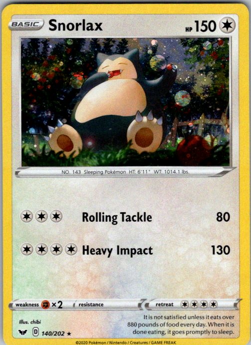 Snorlax - 140/202 (Cosmos Holo)
