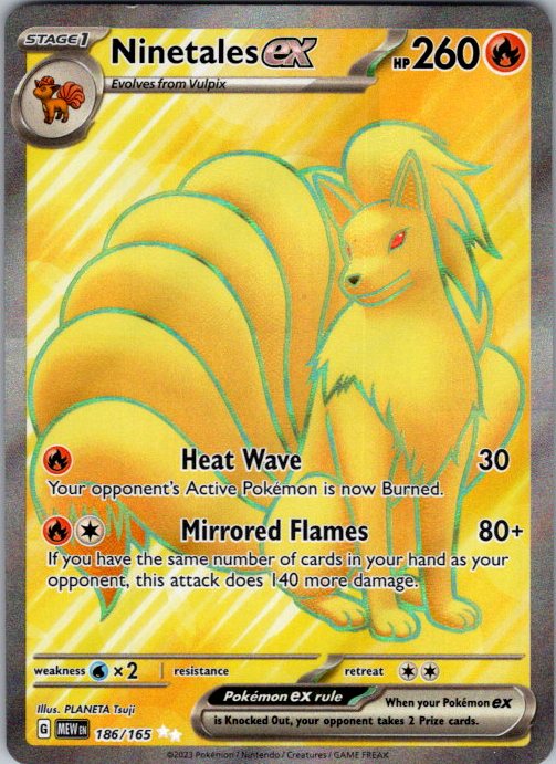 Ninetales ex - 186/165