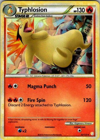 Typhlosion - 32/123 (Cracked Ice Holo)