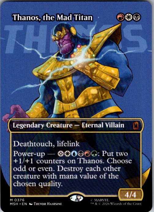 Thanos, the Mad Titan (Borderless) (0376)