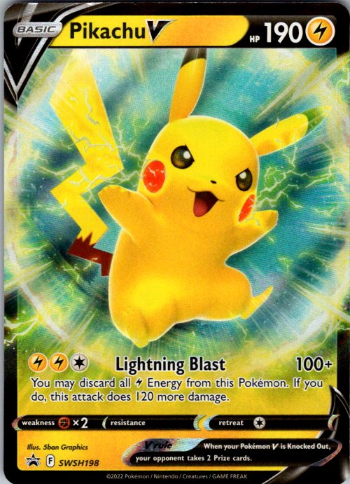 Pikachu V - SWSH198