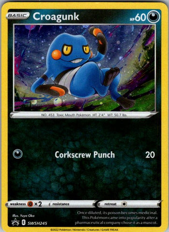 Croagunk - SWSH245 (Cosmos Holo)
