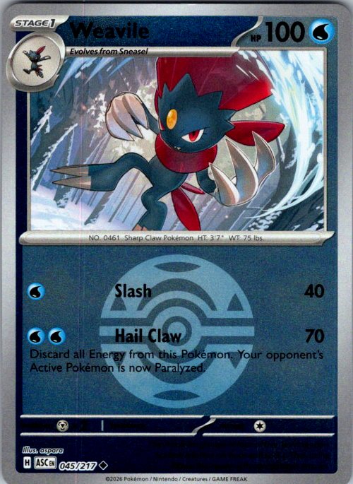 Weavile - 045/217 (Dusk Ball)