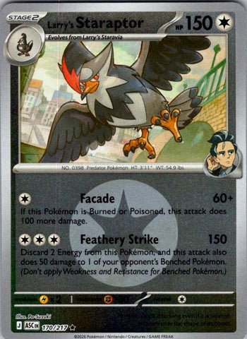 Larry's Staraptor - 170/217 (Energy Symbol Pattern)