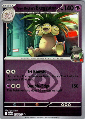 Team Rocket's Exeggutor (Energy Symbol Pattern)