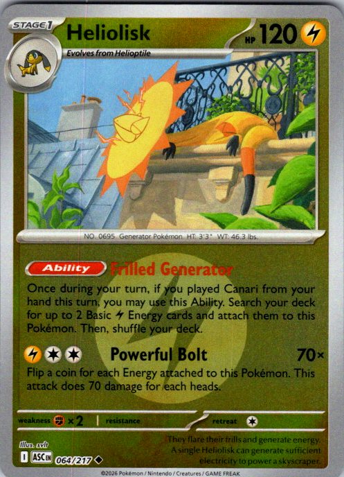 Heliolisk - 064/217 (Energy Symbol Pattern)