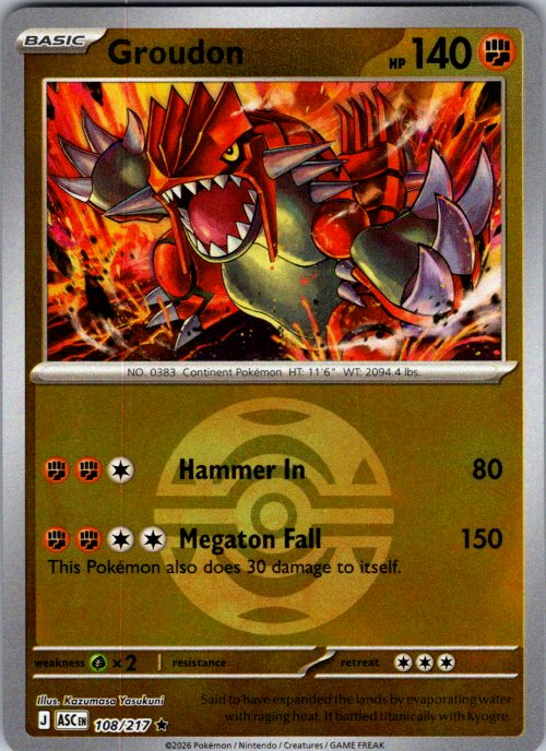 Groudon (Dusk Ball)