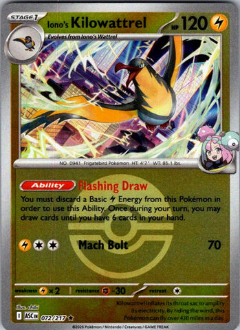Iono's Kilowattrel (Poke Ball)