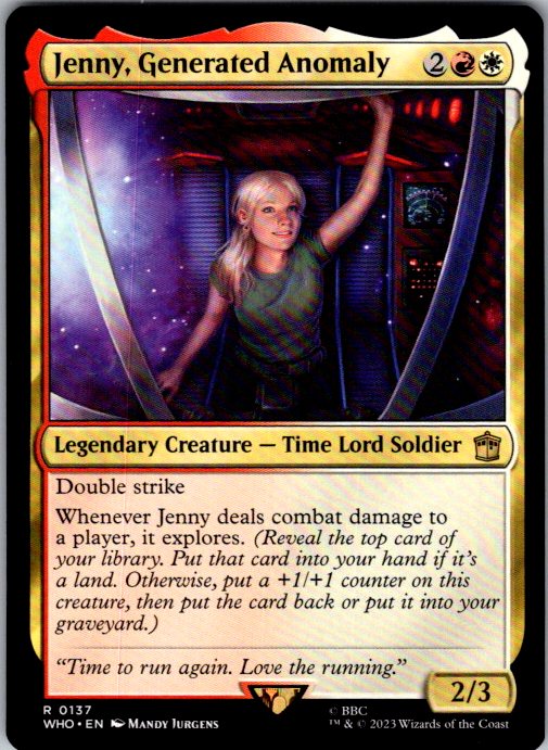 Jenny, Generated Anomaly