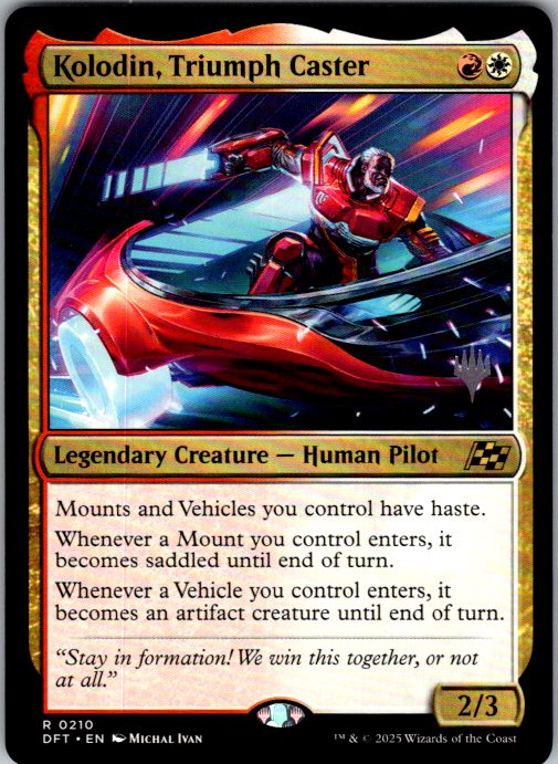Kolodin, Triumph Caster