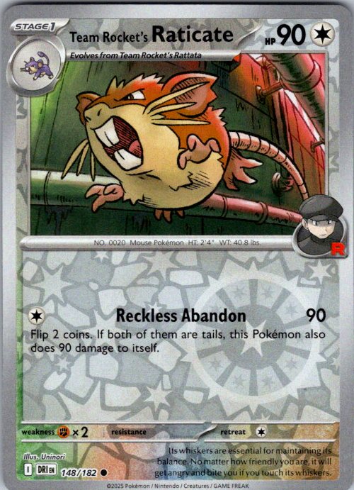 Team Rocket's Raticate - 148/182