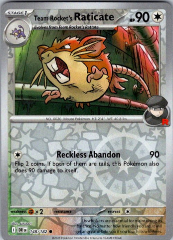 Team Rocket's Raticate - 148/182