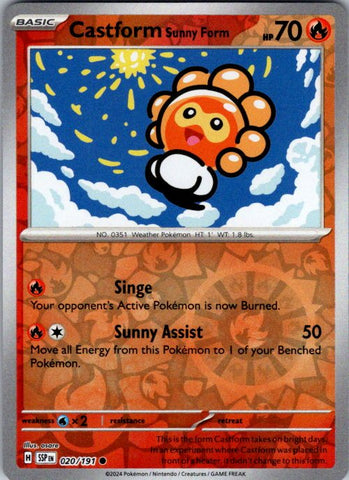Castform Sunny Form - 020/191