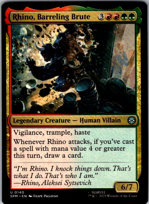 Rhino, Barreling Brute