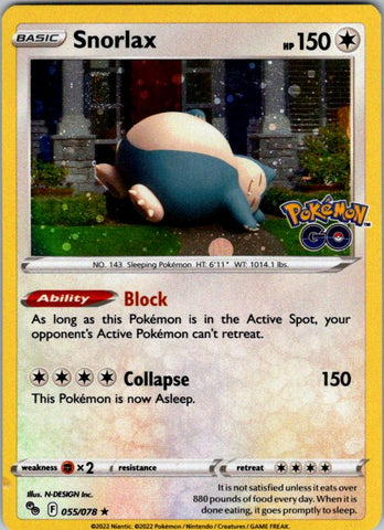 Snorlax - 55/078 (Cosmos Holo)