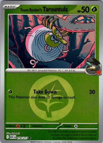 Team Rocket's Tarountula (Energy Symbol Pattern)