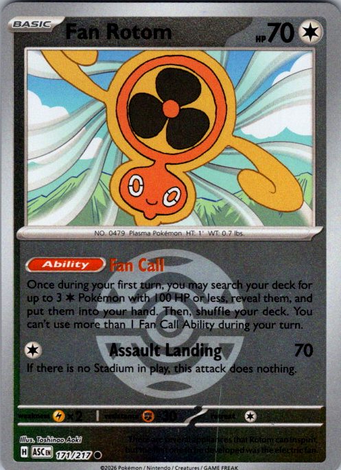 Fan Rotom - 171/217 (Dusk Ball)