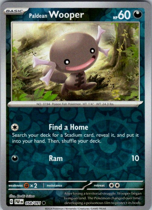 Paldean Wooper - 058/091
