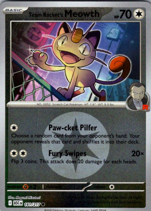 Team Rocket's Meowth (Energy Symbol Pattern)