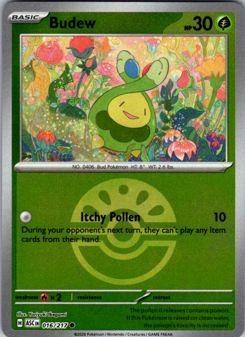 Budew - 016/217 (Friend Ball)
