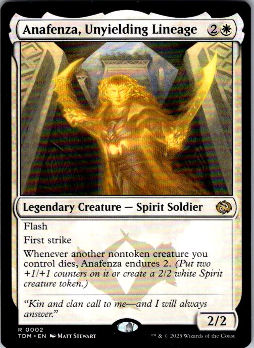 Anafenza, Unyielding Lineage