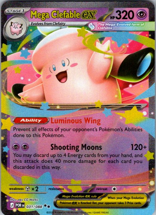 Mega Clefable ex - 031/088