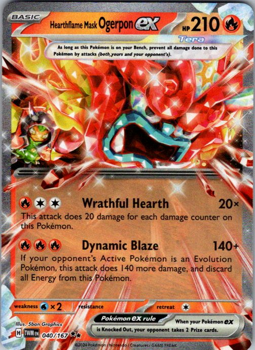Hearthflame Mask Ogerpon ex - 040/167