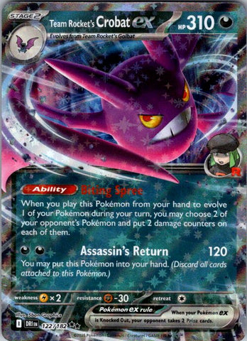 Team Rocket's Crobat ex - 122/182