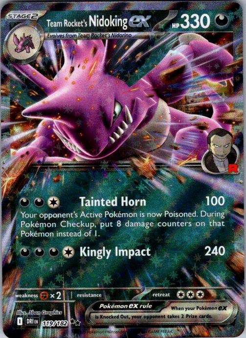 Team Rocket's Nidoking ex - 119/182