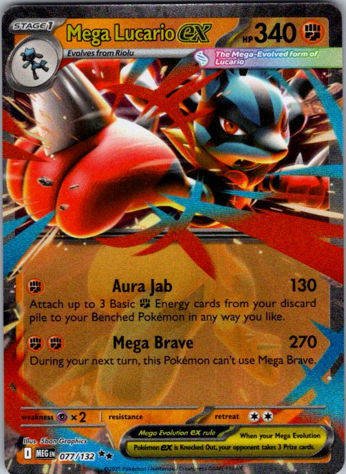 Mega Lucario ex - 077/132