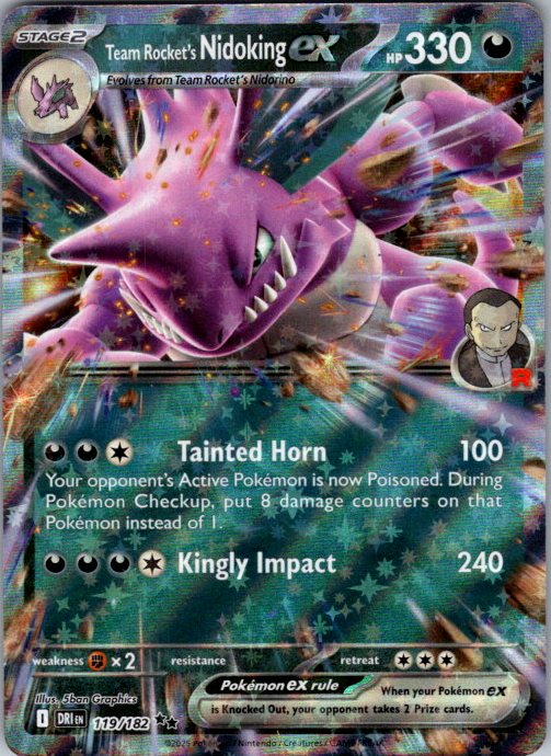 Team Rocket's Nidoking ex - 119/182