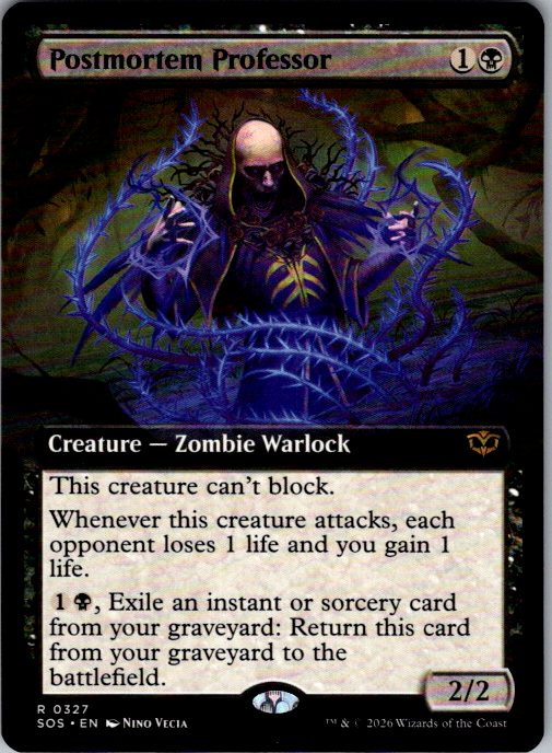 Postmortem Professor (Extended Art)
