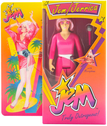 Super7 - Jem and The Holograms ReAction Figure - Jem (Neon Retro Box) (SDCC Exclusive)